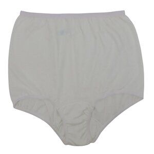 VTG Carole Women Size 8 Solid White All Cotton Panty Made in USA NEW Without Tag